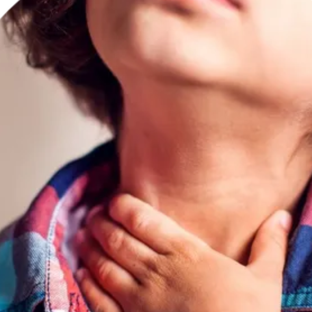 Speech or swallowing difficulties due to enlarged adenoids